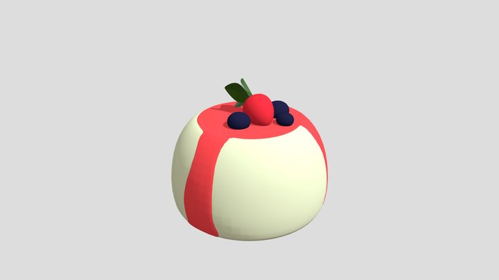 Panna Cotta 3D Model