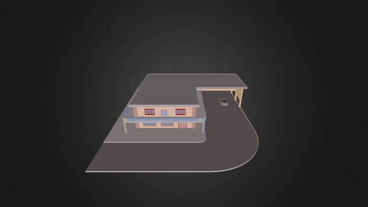 Square_House.3ds 3D Model