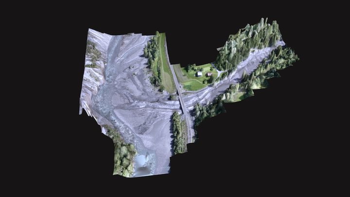 Überwachung Delta Carrerabach, Valendas (2017) 3D Model