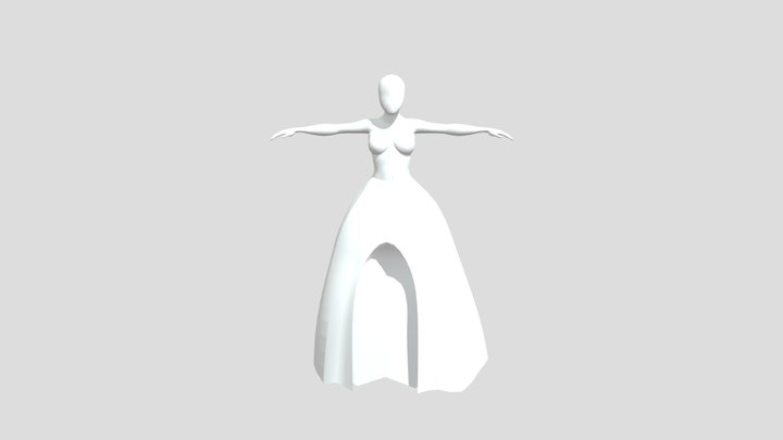 Puty Vestido 3D Model