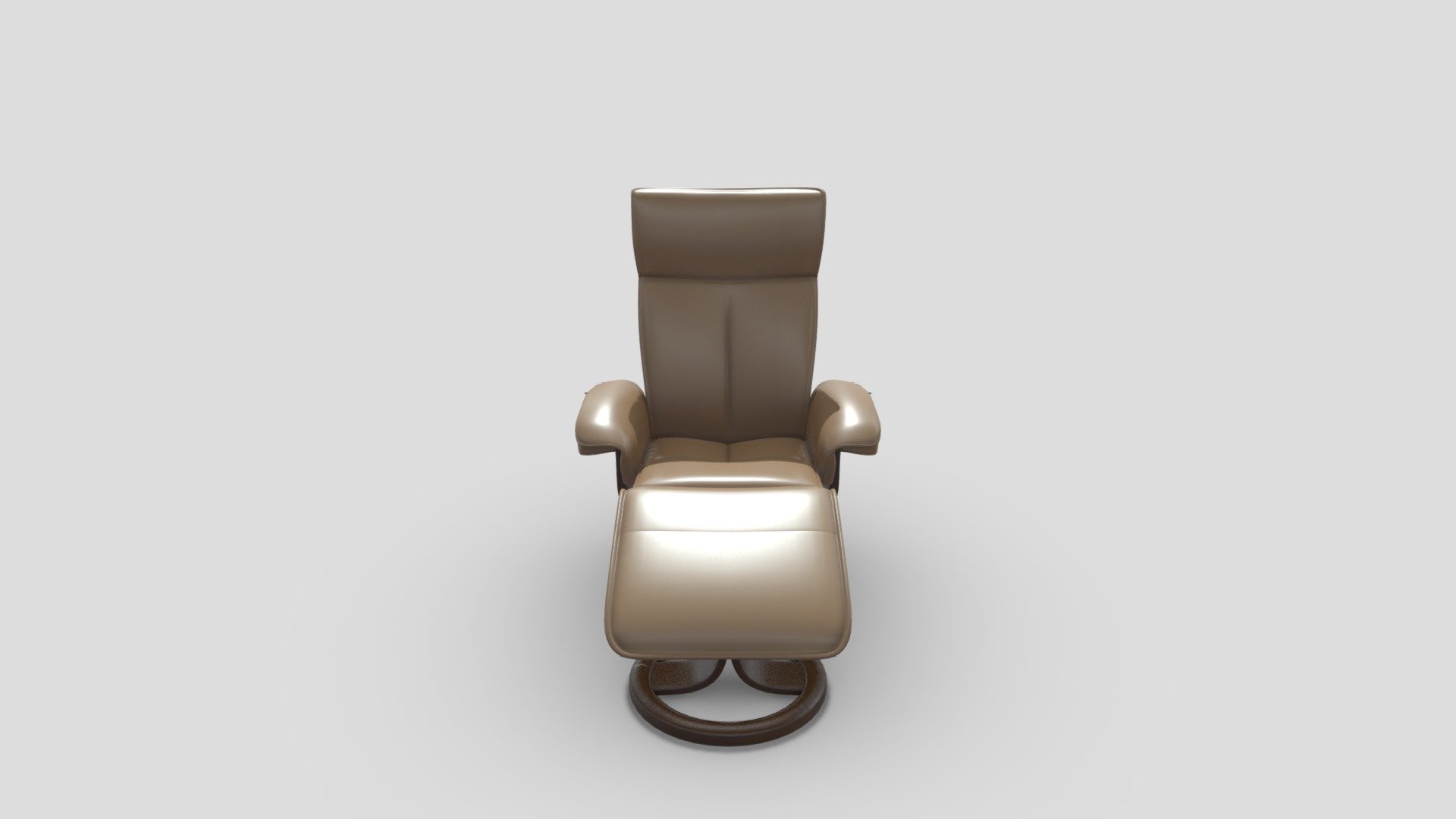 Bismarck Large Recliner Tan Small — Sketchfab embed 3D viewer
