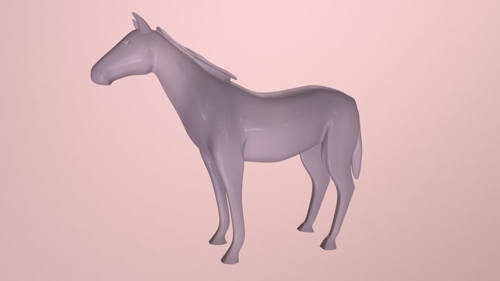 SuperD Horse beautified 3D Model