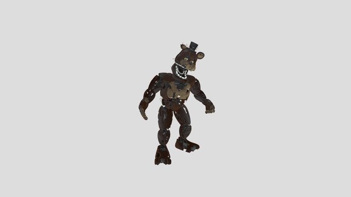 Unnightmare Freddy V3IK Rigged 3D Model