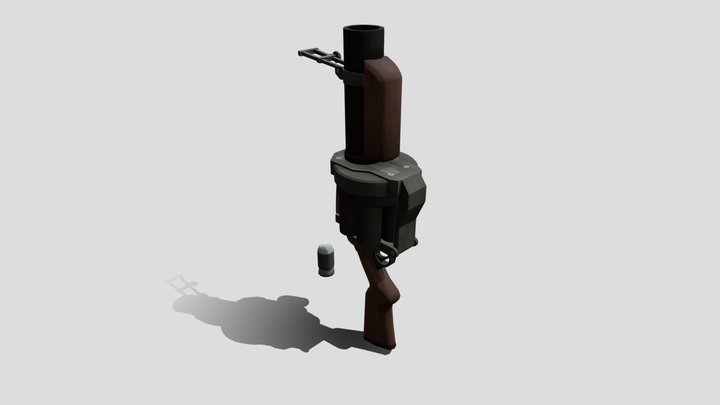 TF2 Grenade Launcher 3D Model