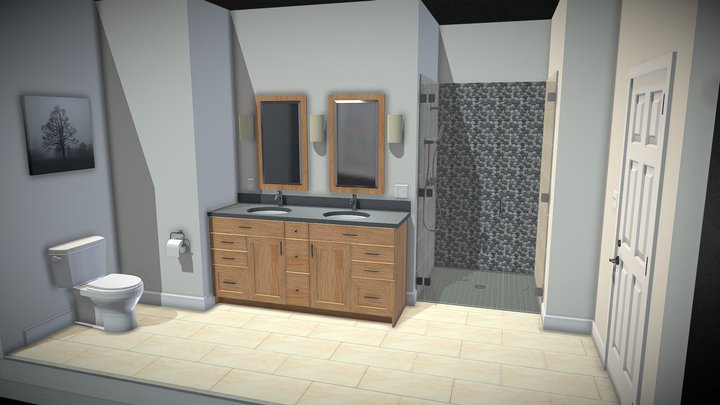 3d Bath Peb 3D Model