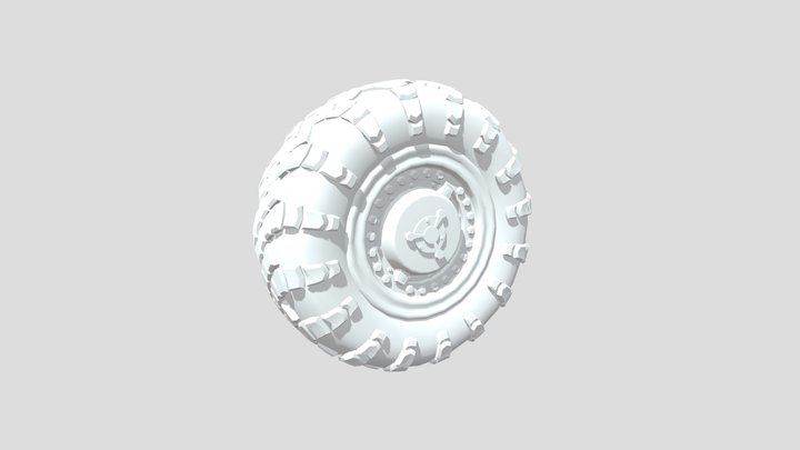 Military Rim And Wheel V1 3D Model