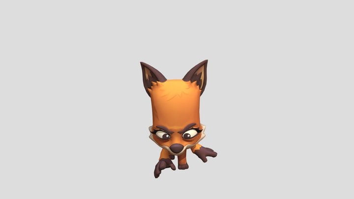 Nix the fox new updated texture 3D Model