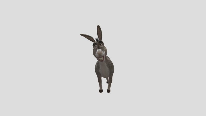 Donkey (Pocket Shrek) And (Animations) 3D Model