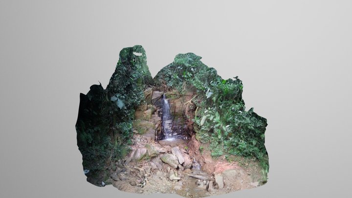 Julieta Waterfall. 3D Model