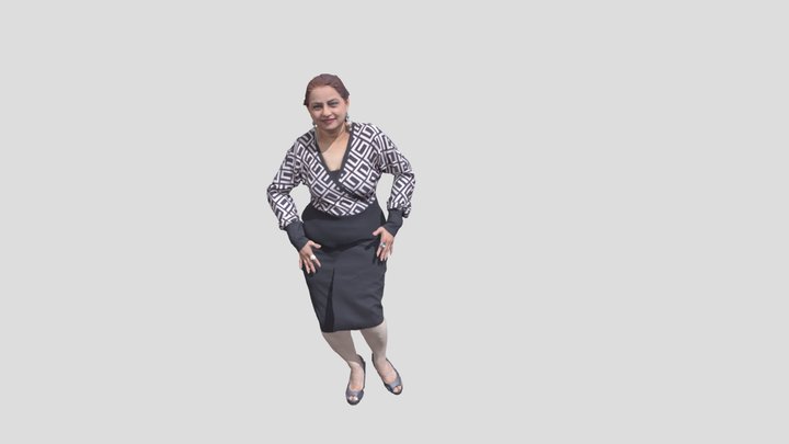 Sonali Mehta Salsa Dancing 3D Model