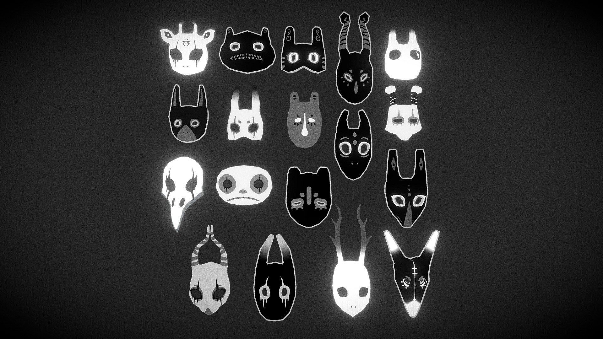 Ancient Mask Collection - Buy Royalty Free 3D model by Ino Esteves ...