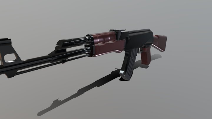 ak 47 3D Model