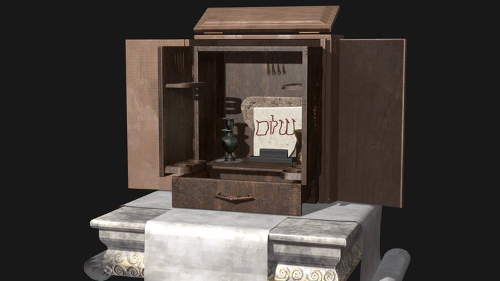 Textured Dybbuk Box 3D Model