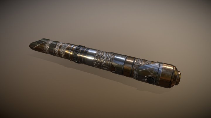 Custom Lightsaber Design (Animated) 3D Model