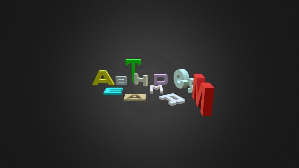 Letters - 3D model by c3foam [476ee0e] - Sketchfab