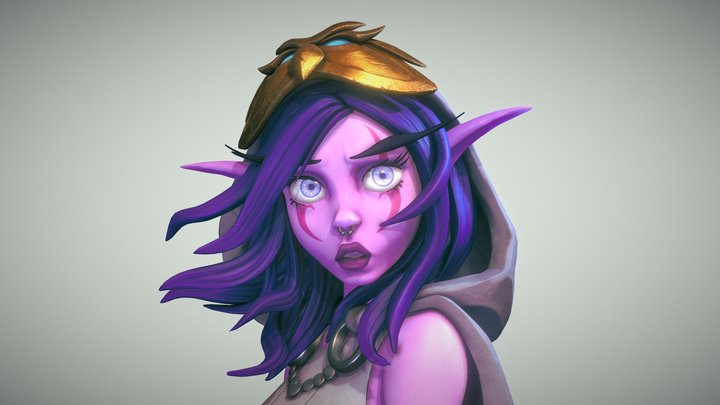 Night elf 3D Model