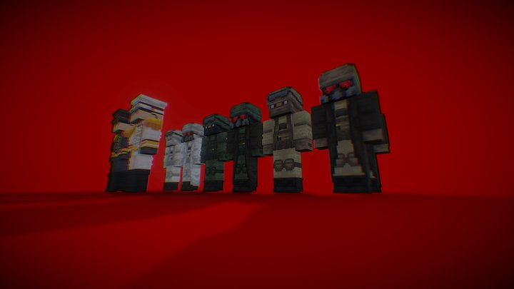 Minecraft Player [1.7 skin type] - Download Free 3D model by