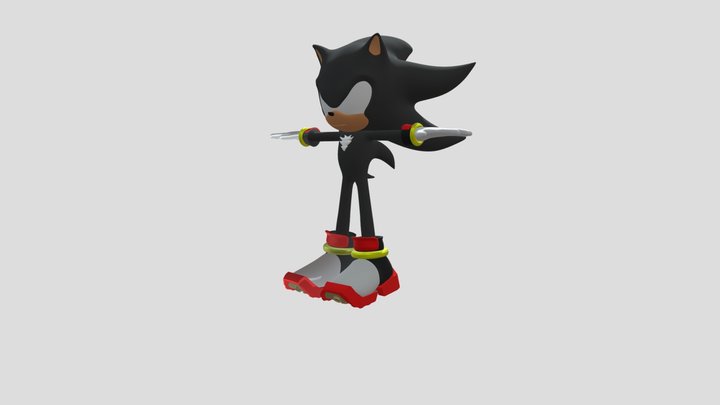 Shadow The Hedgehog 3D Model 3D Model