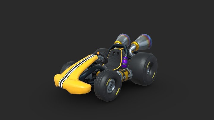 Go-kart - Striker - Casual Go-karting Series 3D Model