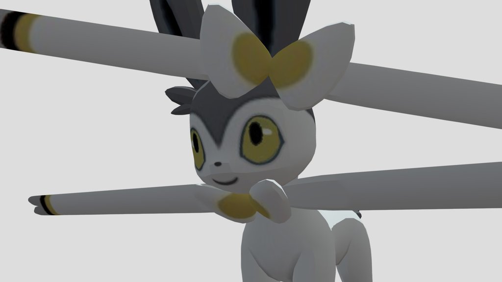 gray sylveon (from channel @SimpleThingsiO)