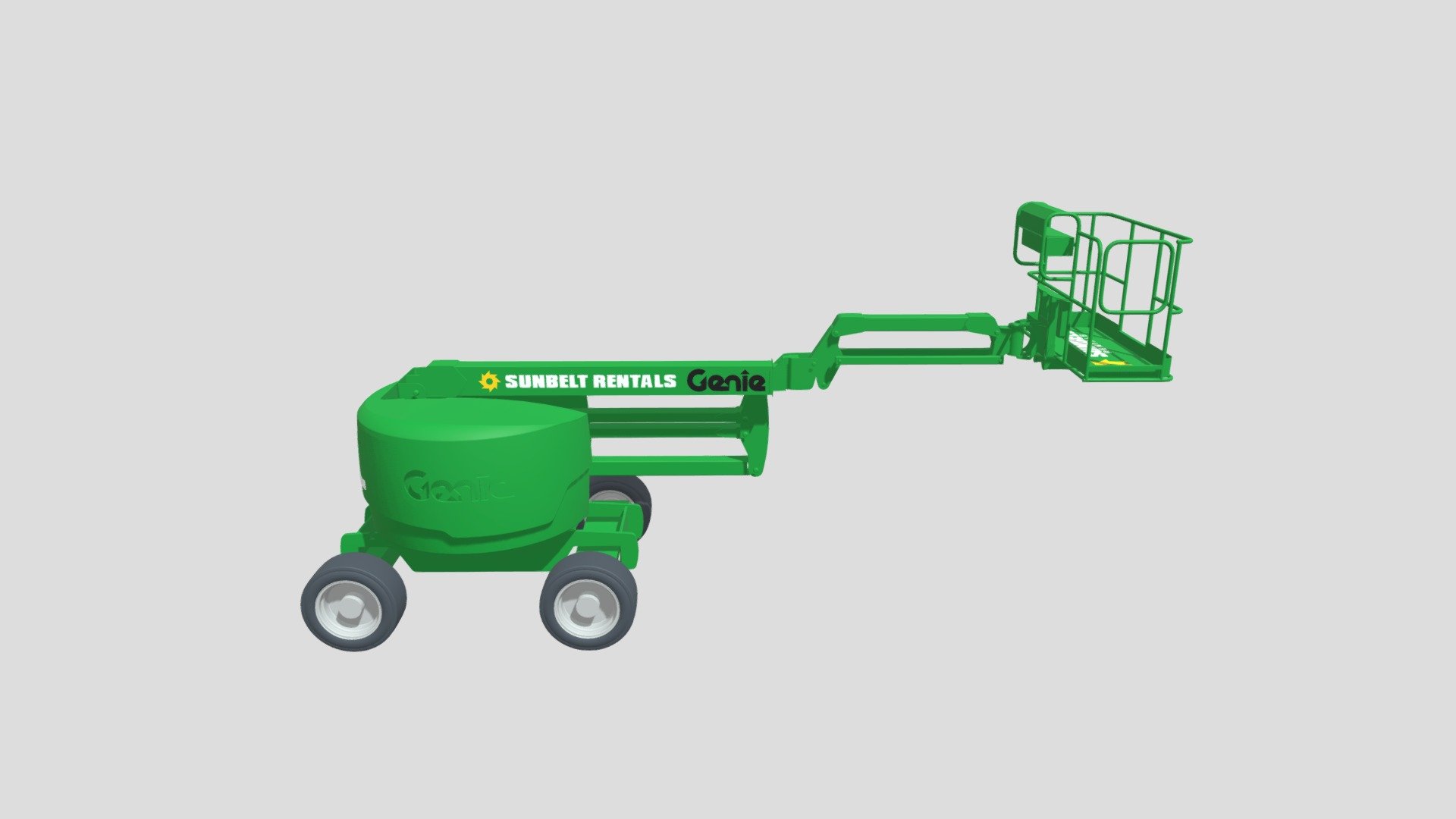 Sunbelt Rentals Articulating Boom Lift Z45XC 3D model by bimstore