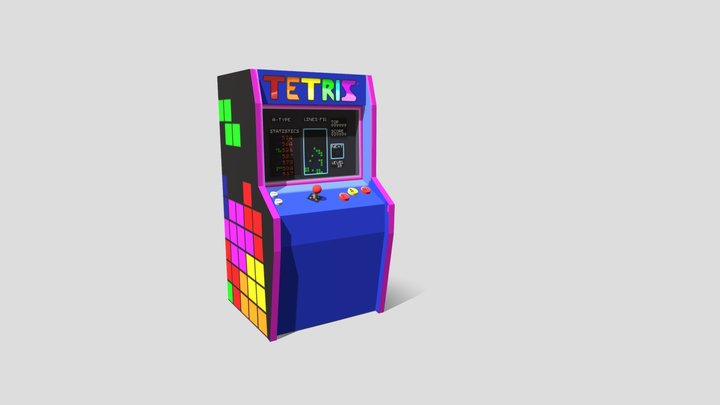 tetris arcade 3D Model