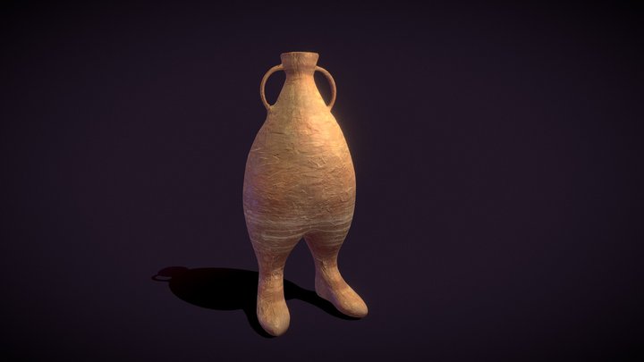 Vase with feet 3D Model