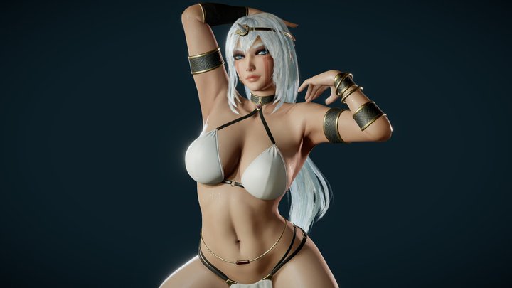 Ancient Tribal Goddess - Pillar Woman 3D Model