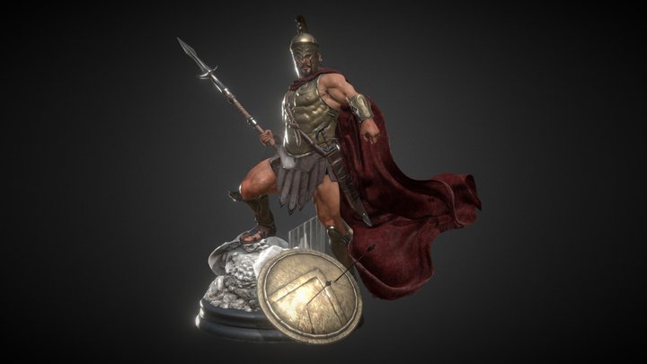 Spartan  King 3D Model