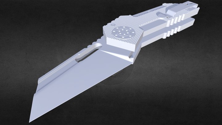 Folding Knife (Hi-res.version) 3D Model