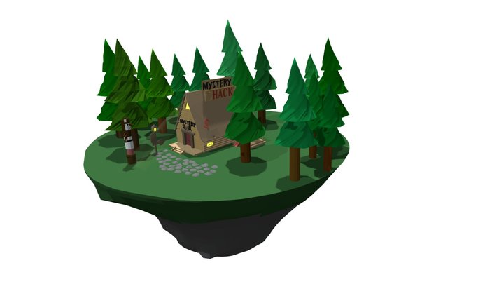mystery shack island 3D Model