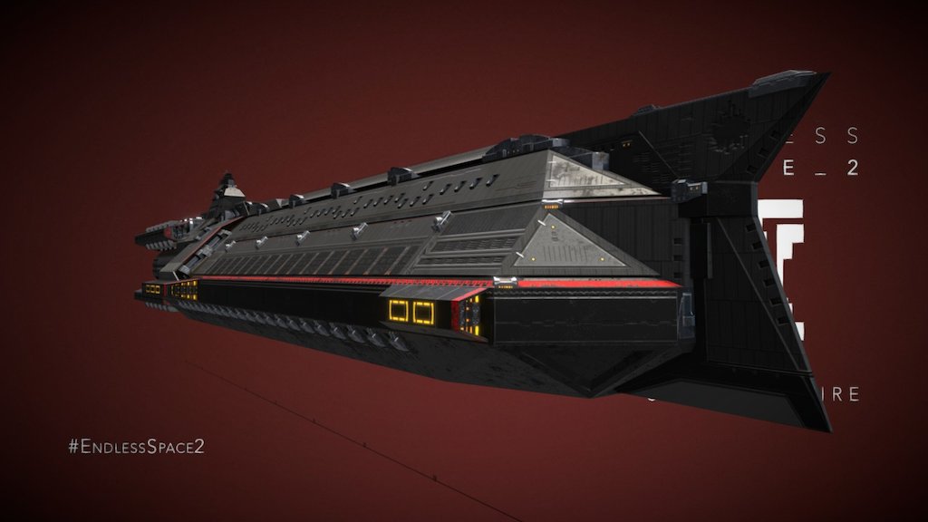 Endless Space 2 United Empire Dreadnoughtmpe 3d Model By Amplitude Studios Amplitude 4778e64 Sketchfab