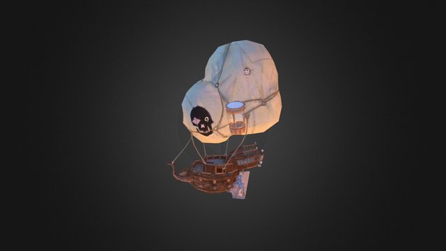 Pirate Airship 3D Model
