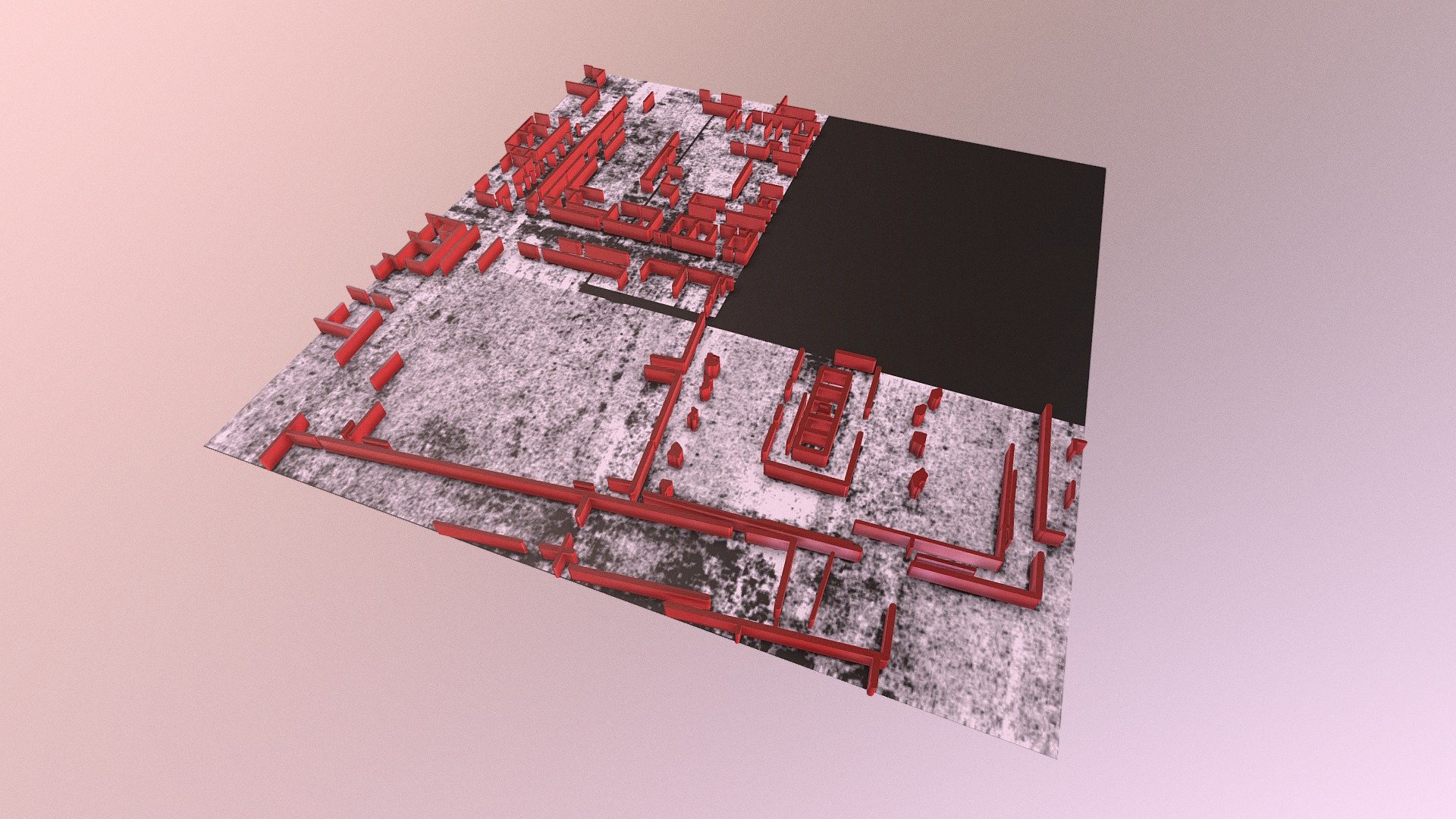 Vieux Forum 3D representation of GPR data