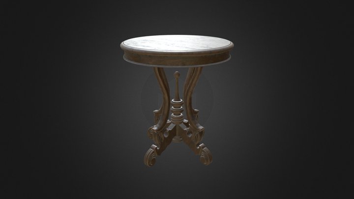 Old endtable 3D Model