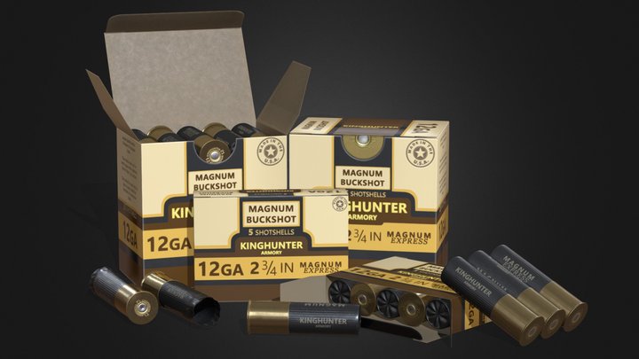 12ga Magnum Express "KINGHUNTER Armory" 3D Model