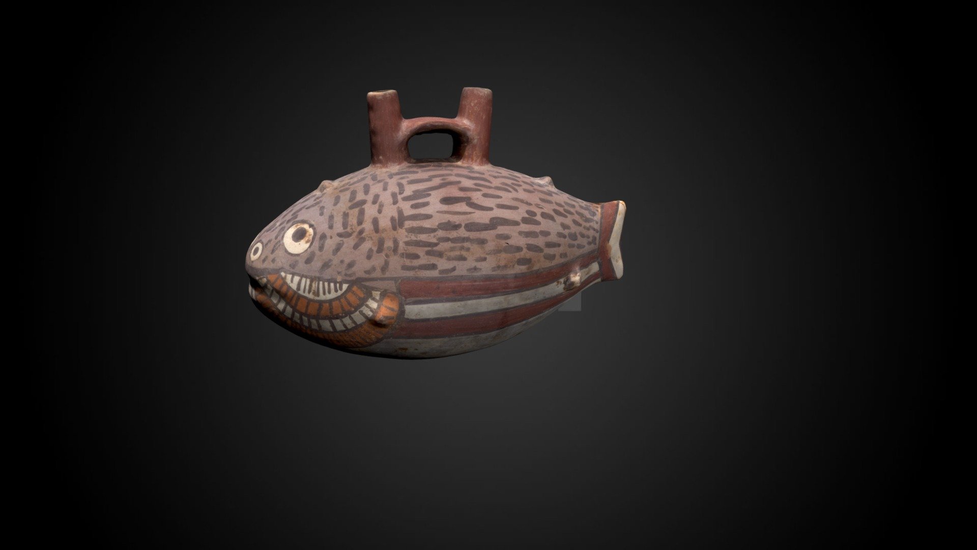 Nasca fish vessel, c. 100 BCE - 600 CE