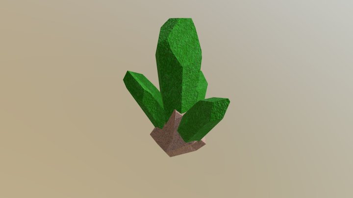Crystal Cluster_Green 3D Model