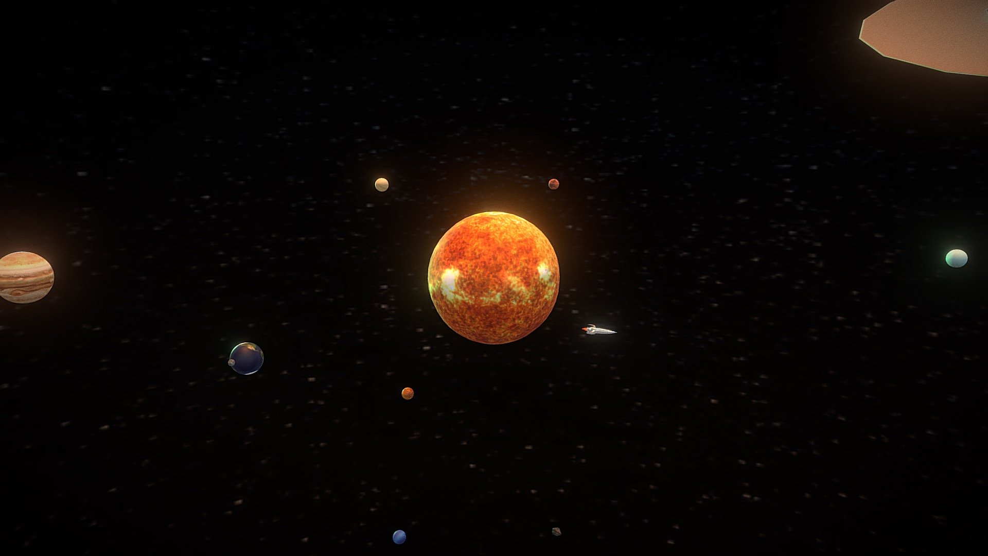 Solar System with Animation - Download Free 3D model by beeclark  (@beeclark) [477afe9]