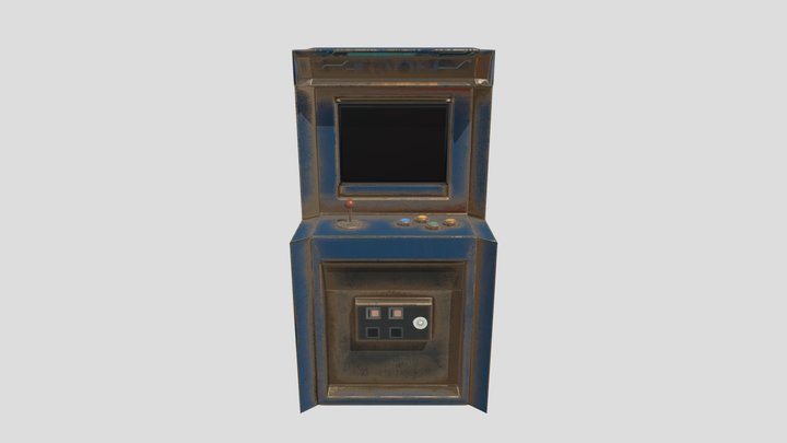 Retro Arcade Machine 3D Model