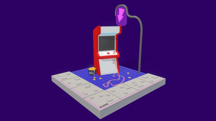 Arcade machine 3D Model