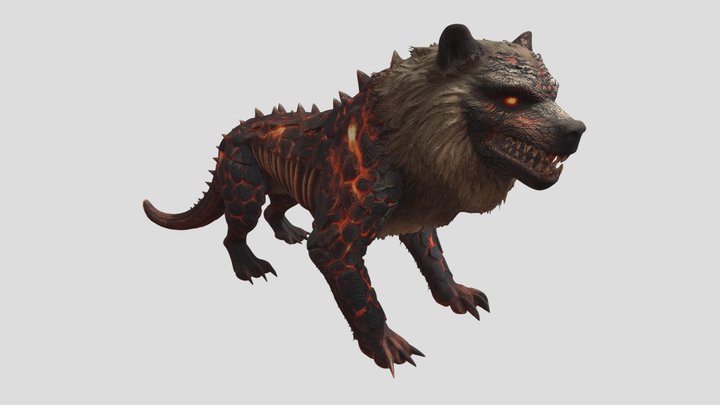 Inferno Wolf – Kostenloses 3D-Modell STL