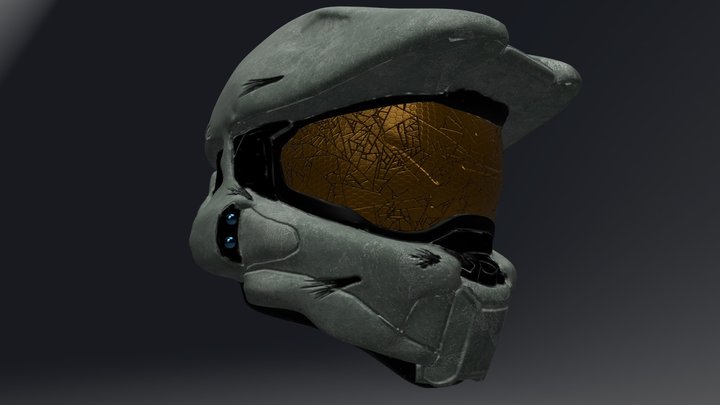Mjolnir Mark VII Helmet ver.2.0 3D Model