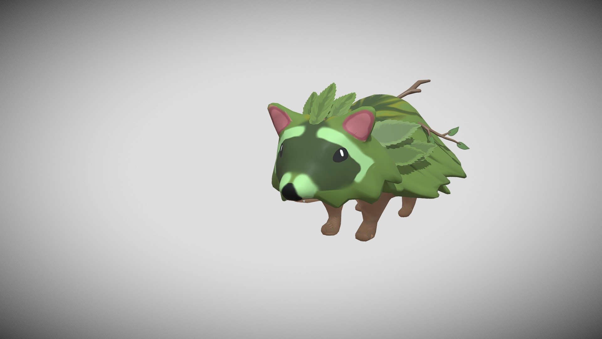 Forest Raccoon - 3D model by Chaotistin [477da9f] - Sketchfab