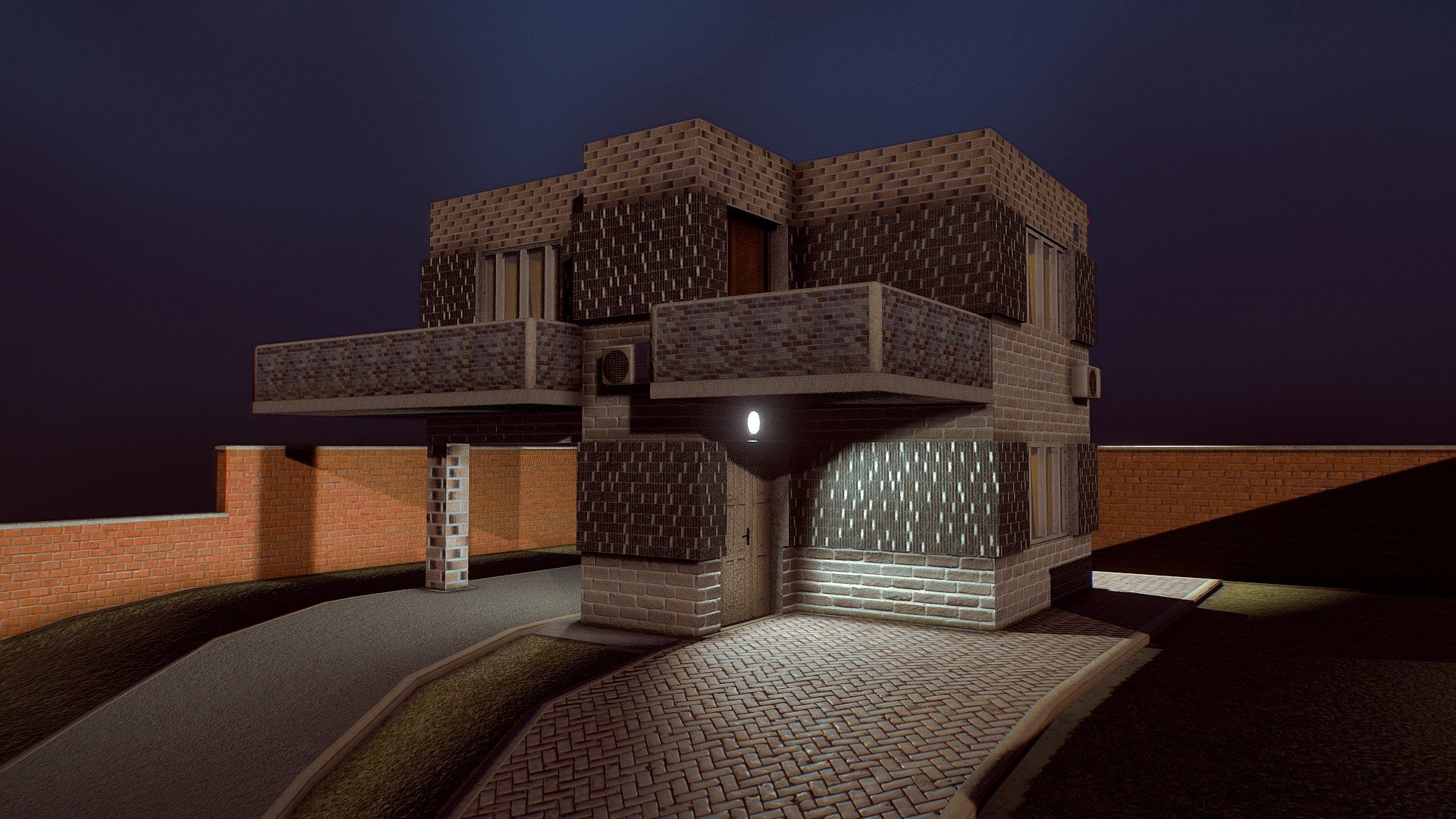Simple LowPoly house — Sketchfab embed 3D viewer