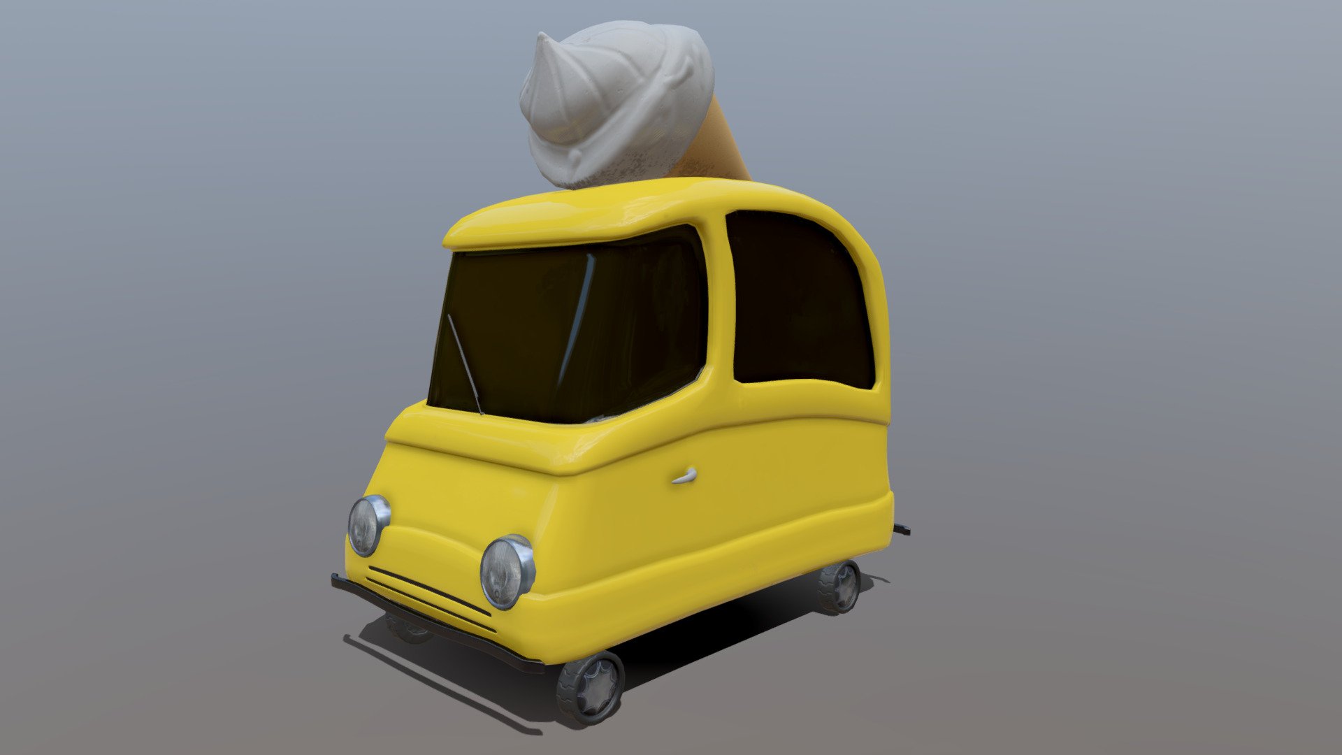 Cartoon car - Download Free 3D model by deecube1 (@deecube1) [477f468]