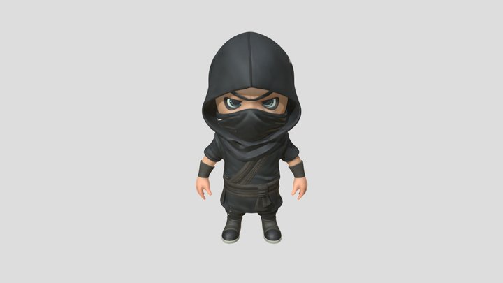 Baby Ninja Base Mesh 3D Model