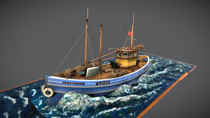 Sailing Boat - photoscan cleanup 3D Model
