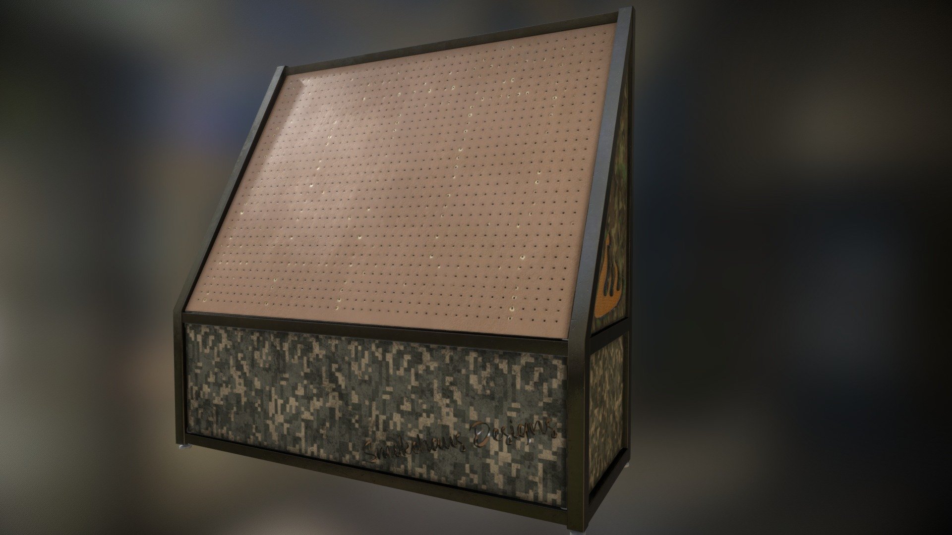 Weapon Rack Pegboard/Camo Download Free 3D model by Smokahontas [4782180] Sketchfab