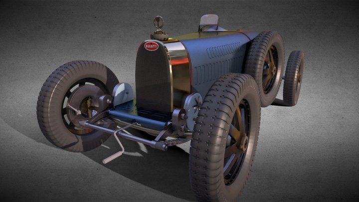 Bugatti Type 35 1927 3D Model